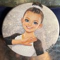 3inch round acrylic button
