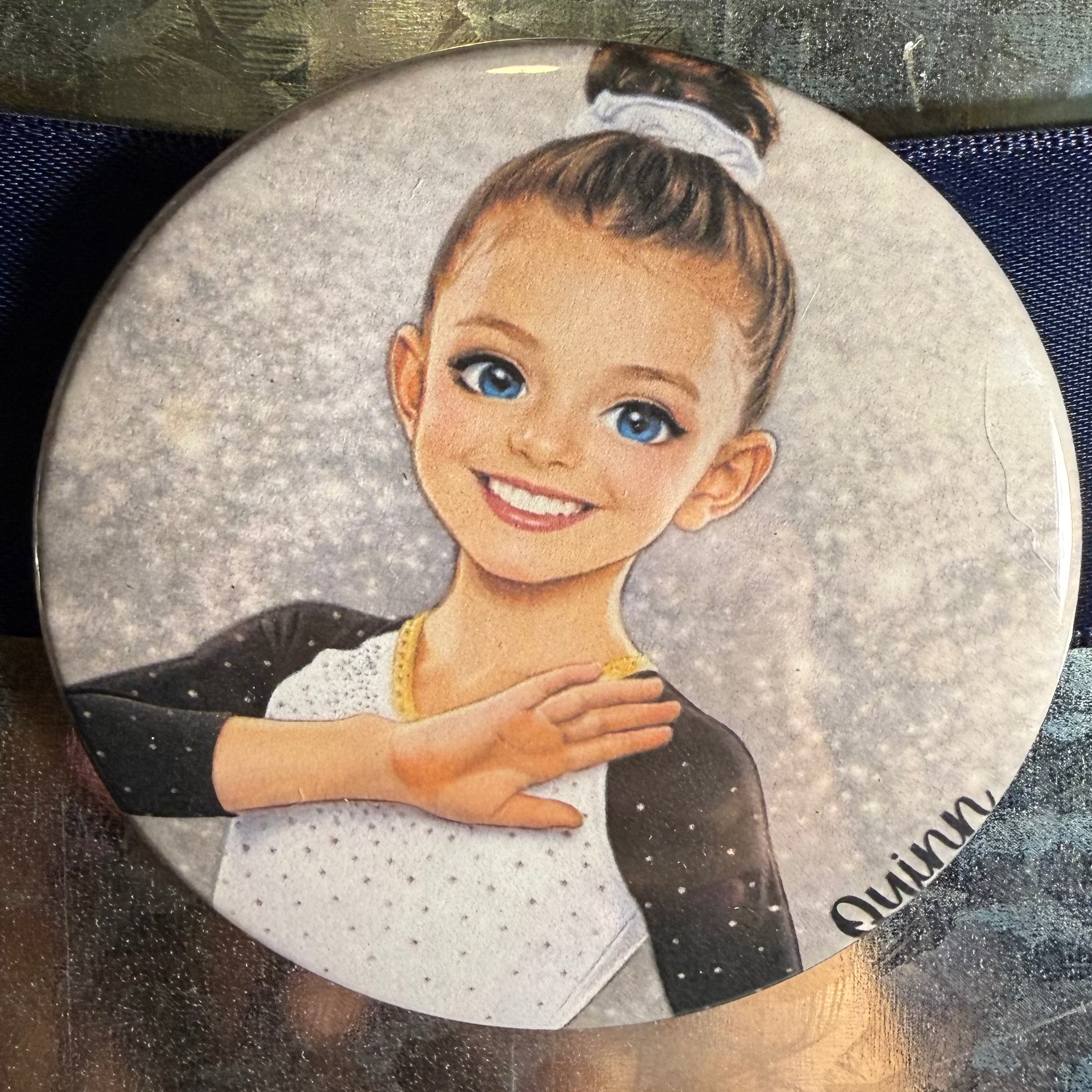 3inch round acrylic button